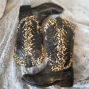 Distressed Cowboy Boots